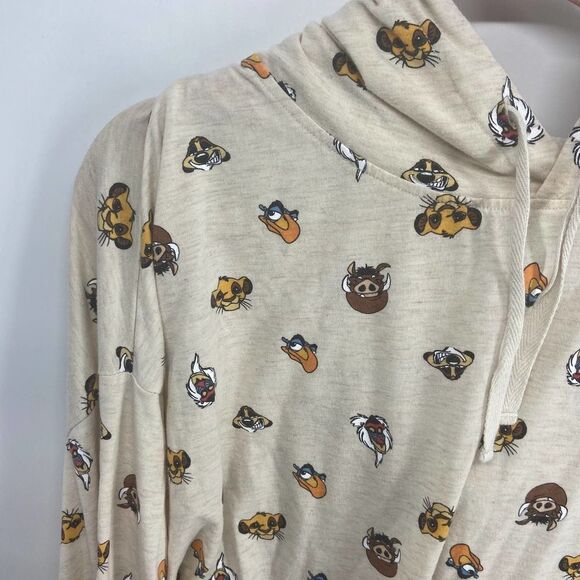 Disney Lion King lounge Set Long Sleeve Hooded Top and pant womens Large - Picture 3 of 6